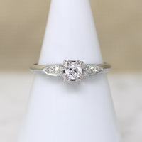Refined Old European Cut Diamond Engagement Ring