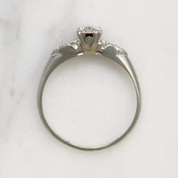 Refined Old European Cut Diamond Engagement Ring
