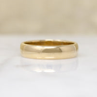 Satisfying Size 11.5 14k Gold Wedding Band 