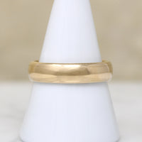 Heavy Half Round 14k Gold Wedding Band Size 10.5