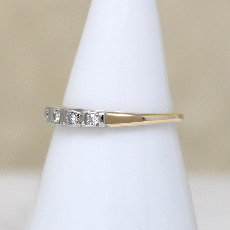 Sweet Details Diamond & Two-Tone Gold Band