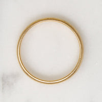 Simple 14k Gold ArtCarved Band Size 8