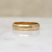 Timeless 14k Gold Half Round Band Size 5.75