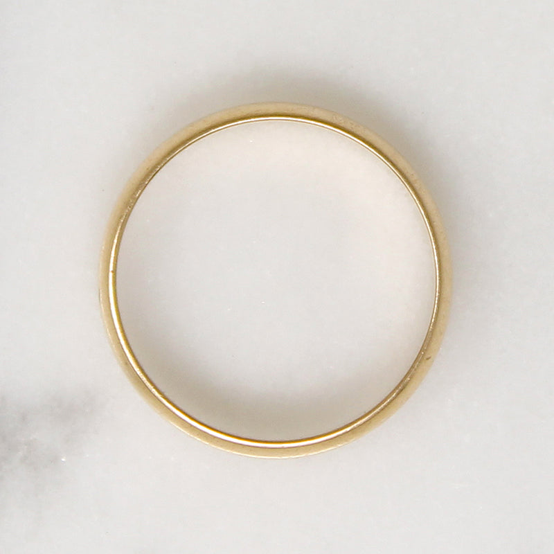Timeless 14k Gold Half Round Band Size 5.75