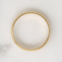 Timeless 14k Gold Half Round Band Size 5.75