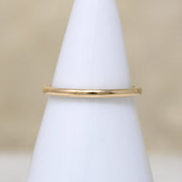 Slim Flat Edged 14k Gold Band Size 5.75