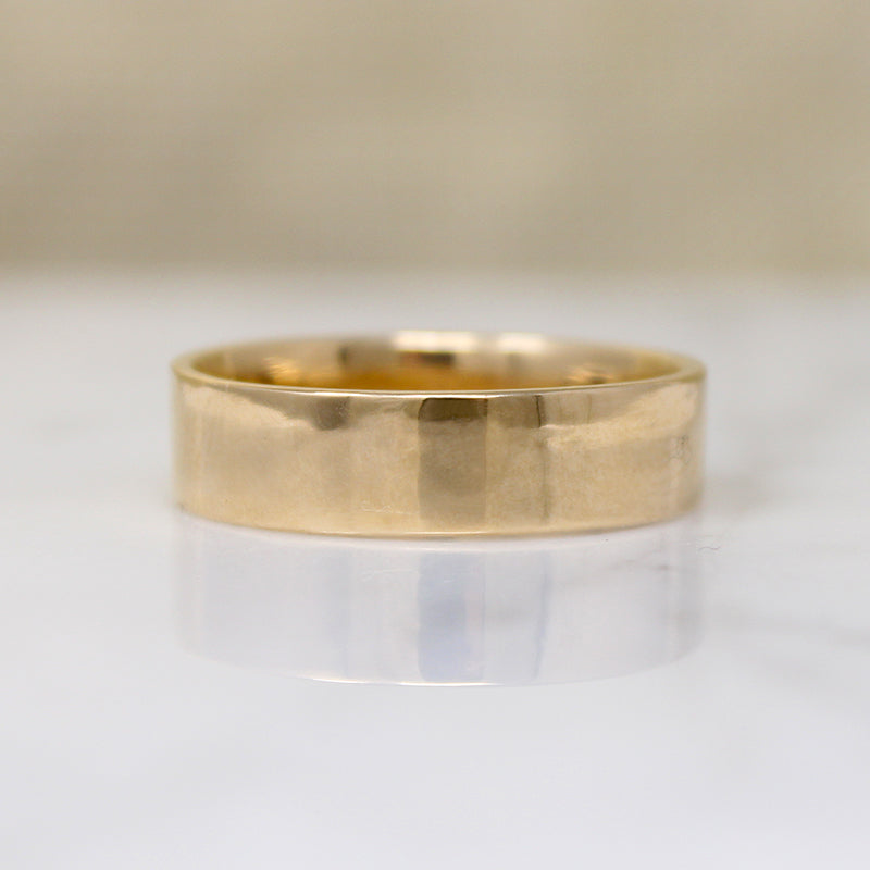 Recycled Gold Flat Comfort Fit Size 10.75 Band