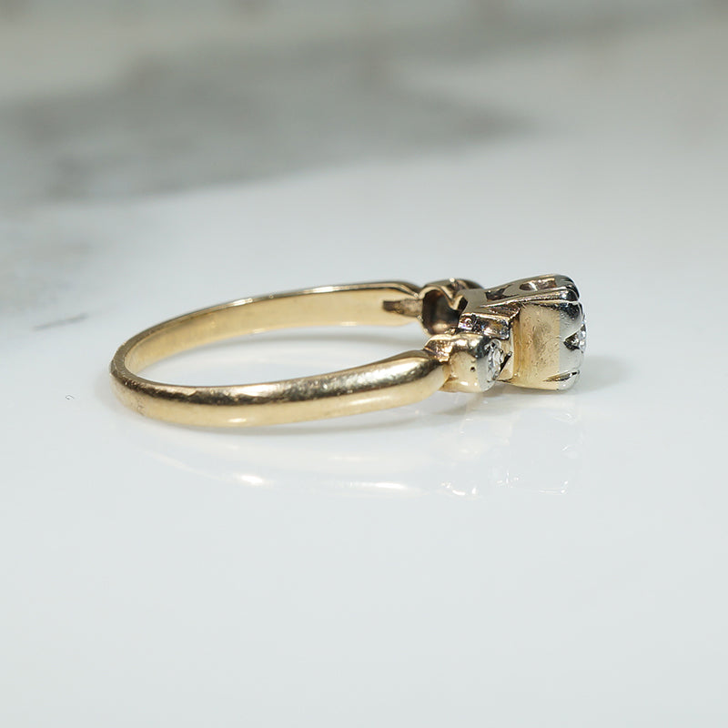Charming Vintage 1940s Engagement Ring