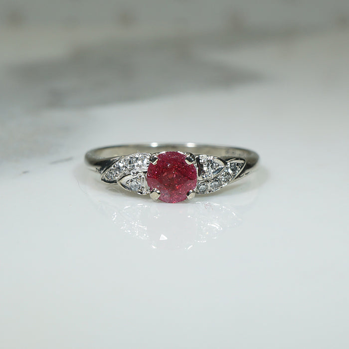 Vintage 1930s Granat Engagement Ring