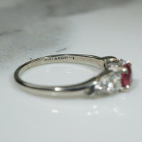 Vintage 1930s Granat Engagement Ring