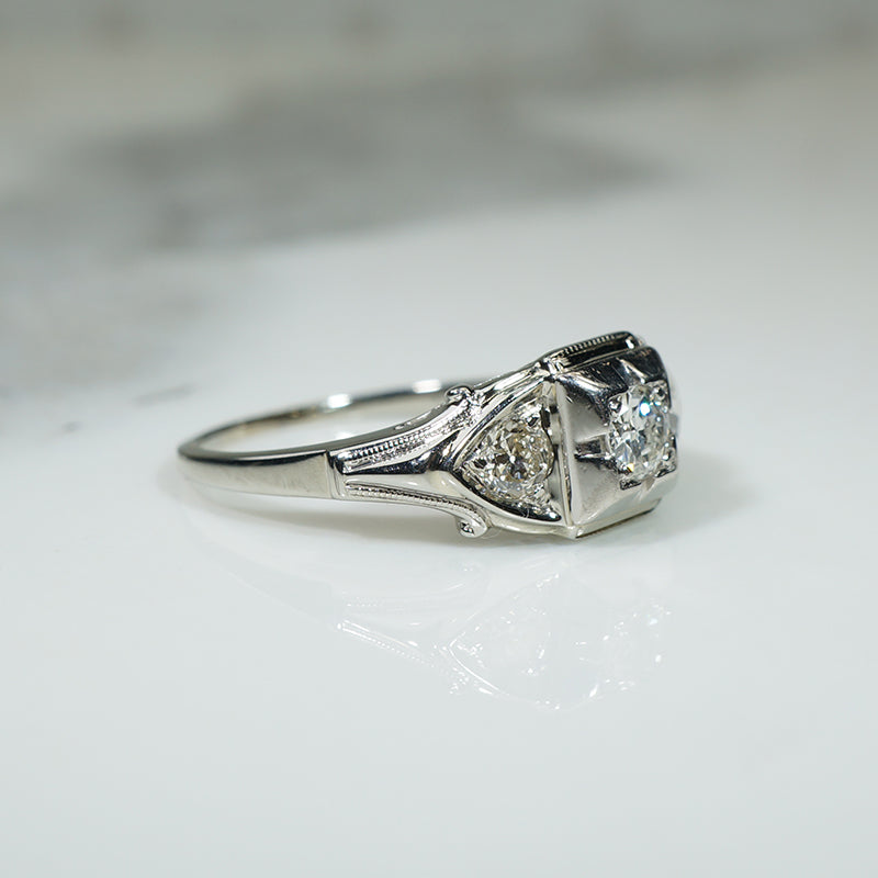 Vintage Beauty 1930s OEC Diamond Engagement Ring