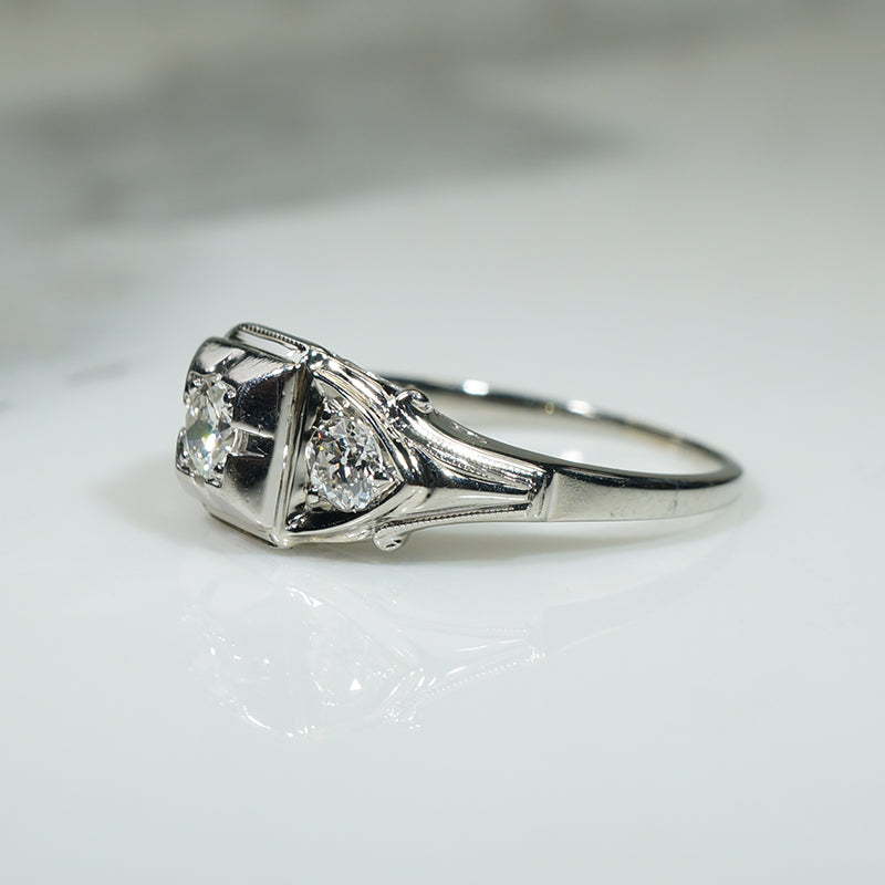 Vintage Beauty 1930s OEC Diamond Engagement Ring