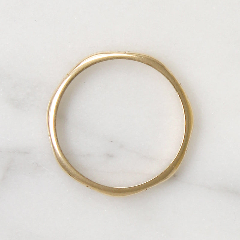 Subtle Details 14k Gold Vintage Band