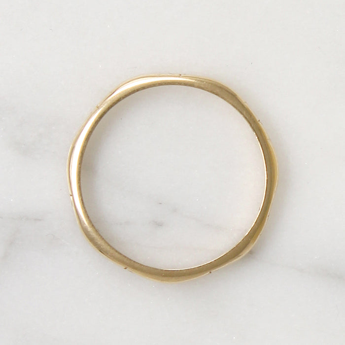 Subtle Details 14k Gold Vintage Band