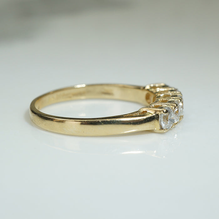 Beautiful Rich Yellow Gold Diamond Band
