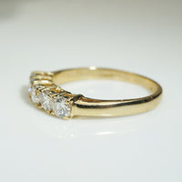 Beautiful Rich Yellow Gold Diamond Band