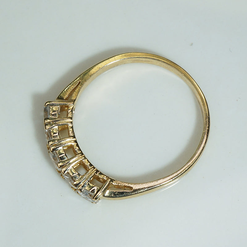 Beautiful Rich Yellow Gold Diamond Band