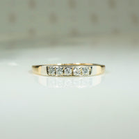 Vintage 1940s Two Tone Diamond Band
