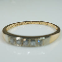 Vintage 1940s Two Tone Diamond Band