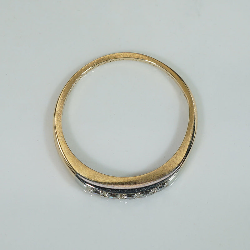 Vintage 1940s Two Tone Diamond Band