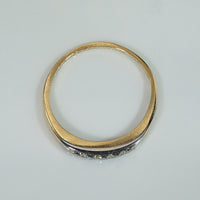 Vintage 1940s Two Tone Diamond Band