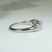 Luxe Platinum and Diamond 1950s Band