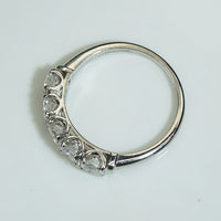 Luxe Platinum and Diamond 1950s Band