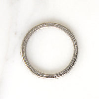 Art Deco Diamond & Platinum Eternity Band Size 4