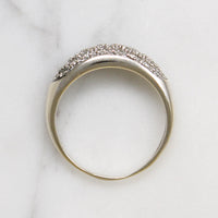 Mid Century Diamond Pavé White Gold Band