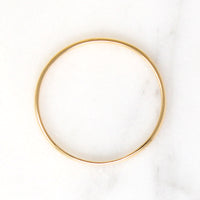 Slender 18k Gold Half Round Wedding Band