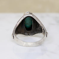 Swanky Turquoise Doublet in Sterling Silver Ring