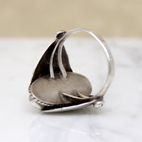 Brilliant Green Malachite in Sterling Silver Ring