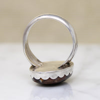 Boulder Opal in Sterling Silver Ring
