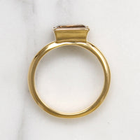 Smouldering Brown Aurora Sapphire in 18k Gold Ring