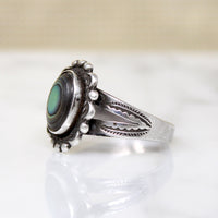 Darling Abalone & Sterling Silver Navajo Ring