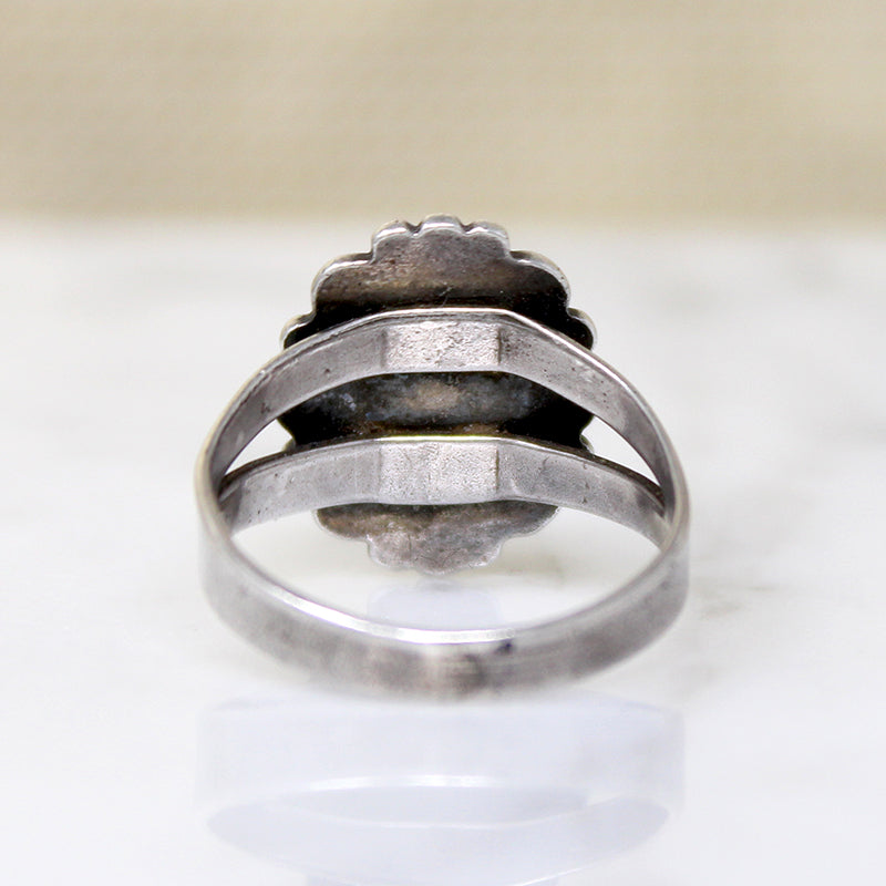 Darling Abalone & Sterling Silver Navajo Ring