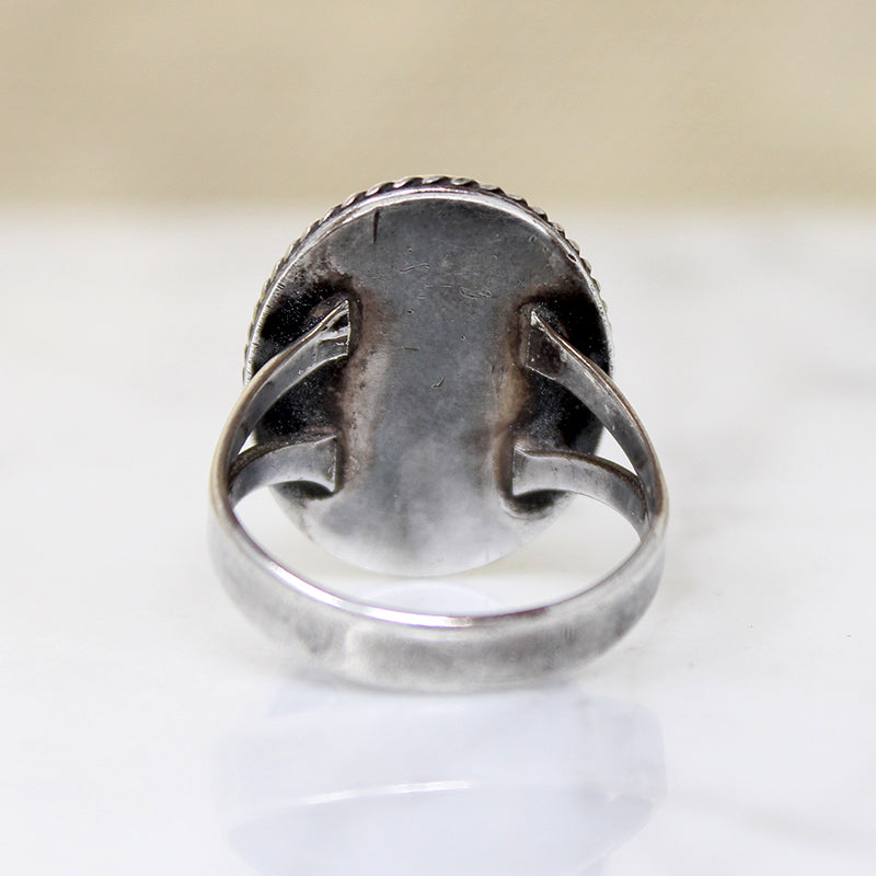 Swirling Colors Abalone & Sterling Silver Ring
