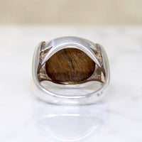 Stylish Sterling Silver & Tigers Eye Ring