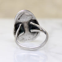 Minty Green Turquoise in Sterling Silver Ring