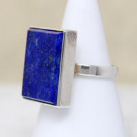 Study in Blue Lapis & Sterling Silver Ring