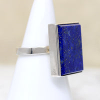 Study in Blue Lapis & Sterling Silver Ring
