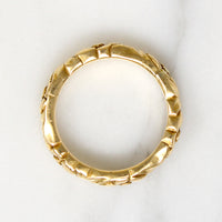 Victorian 18k Gold Forget-Me-Not Band