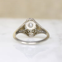 Pierced & Engraved Art Deco Diamond Ring