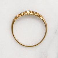 Romantic Deco Details Two-Tone Diamond Band