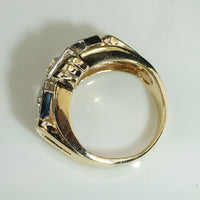 Retro Fabulous Gold and Diamond Ring