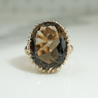 Mod 1960s Smoky Quartz Ring