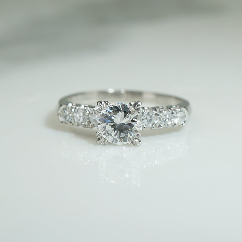 Stunning 1940s Diamond Engagement Ring