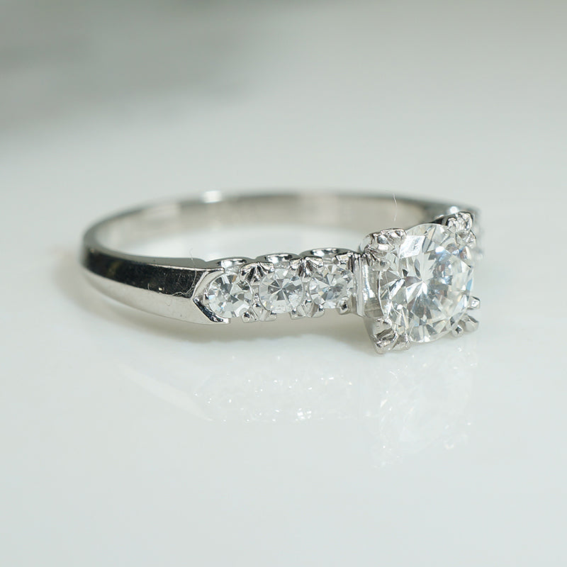 Stunning 1940s Diamond Engagement Ring