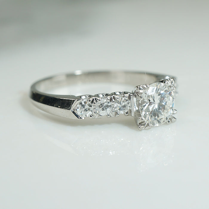 Stunning 1940s Diamond Engagement Ring