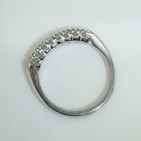Classic Vintage Knife Edge Diamond Platinum Band